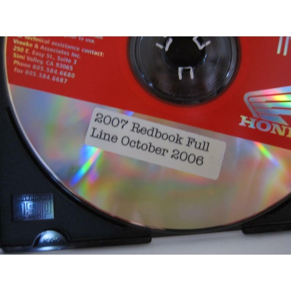 Honda Motors Division Redbook CD for press 2007 Street OFF Road ATV Scooters - Picture 3 of 11